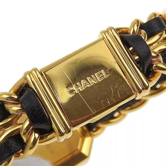 CHANEL Premiere S Watches H0001 blackDial Plated Gold/leather Quartz Analo... - Picture 10 of 16
